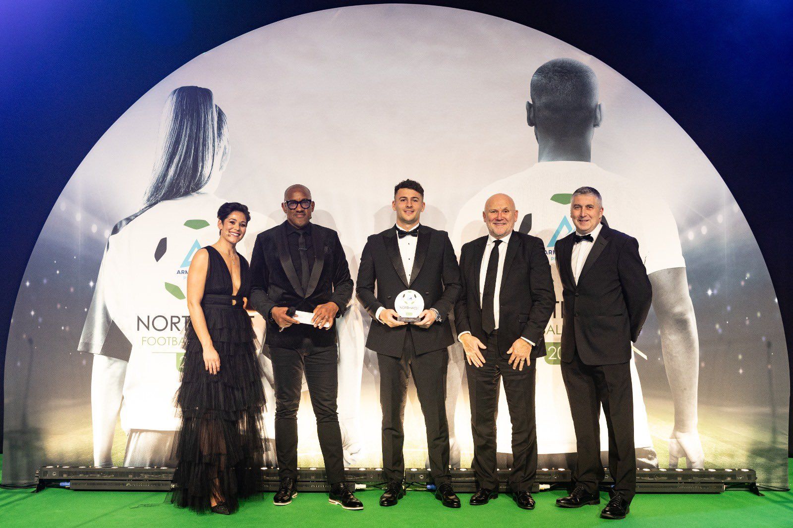 Mike Phelan Presents Award at North West Football Awards
