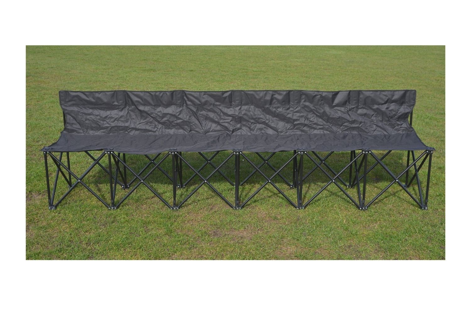 Six seater folding chair / bench complete with bag