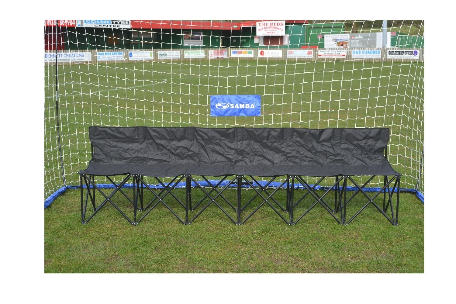 Six seater folding chair / bench complete with bag