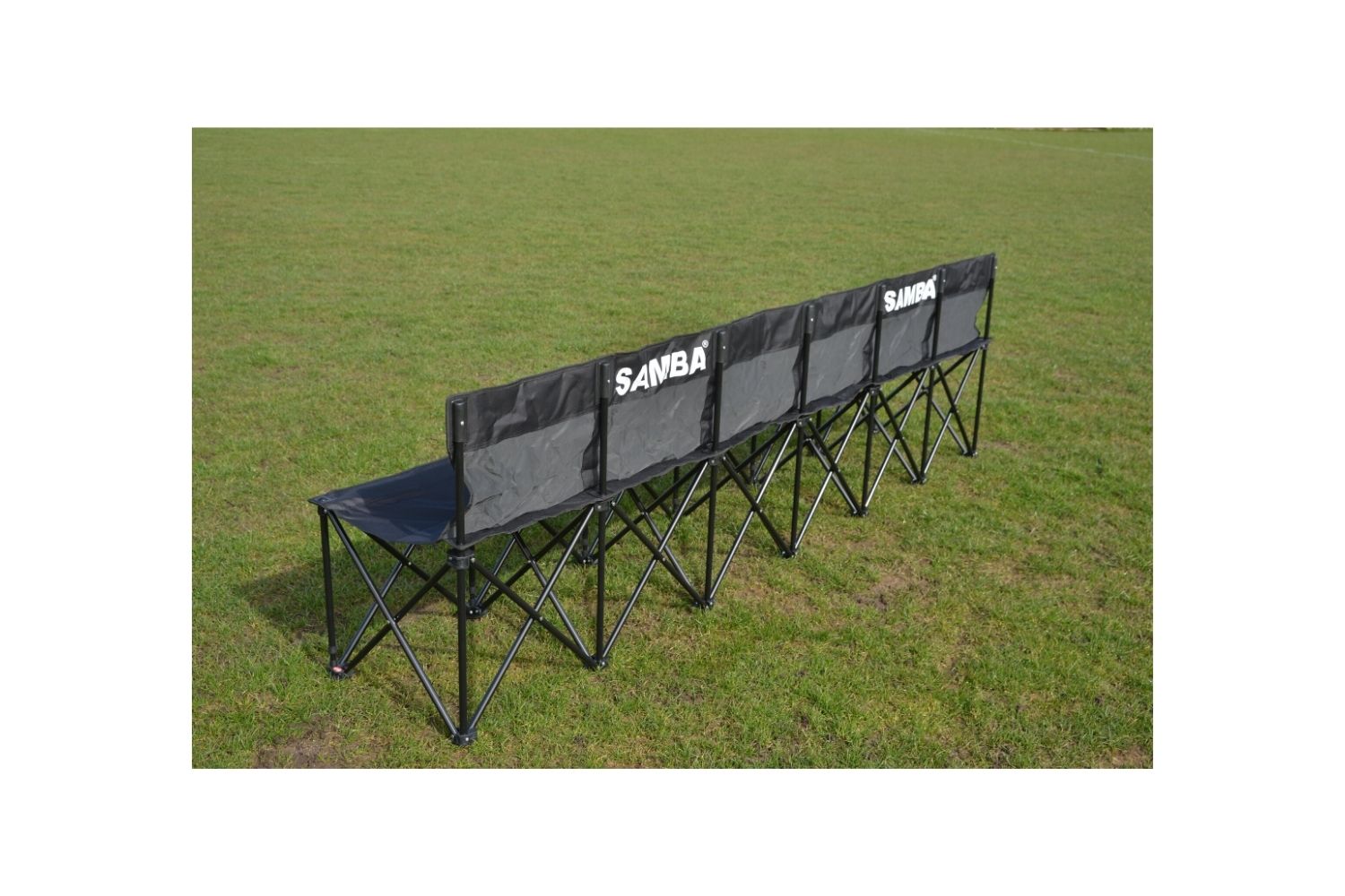 Six seater folding chair / bench complete with bag