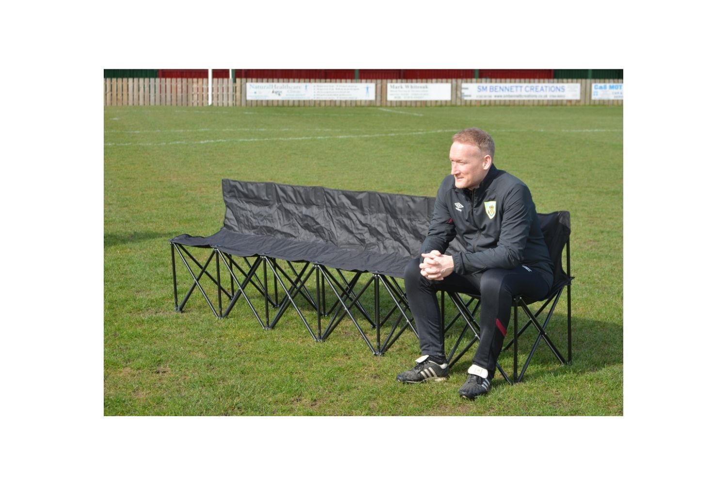 Six seater folding chair / bench complete with bag
