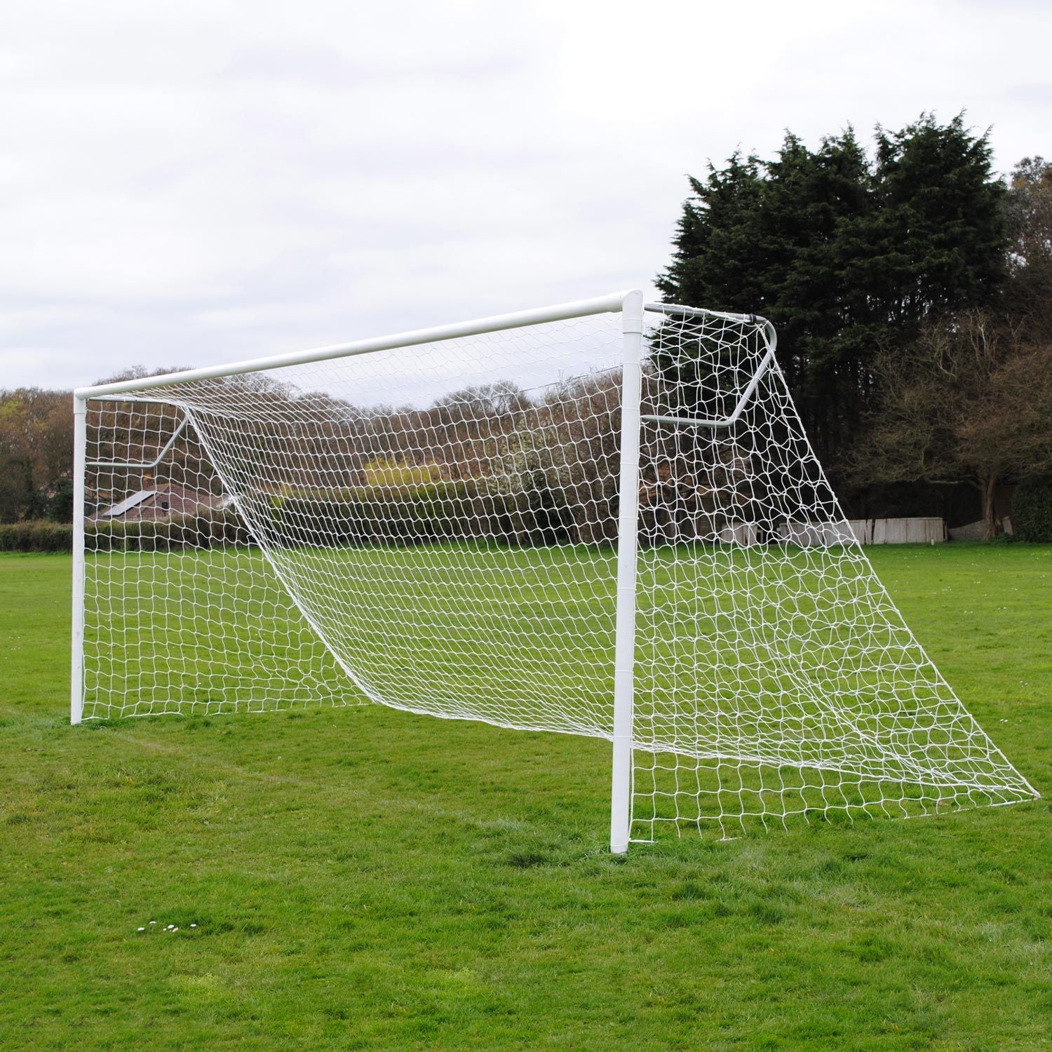 Senior Extra Heavy Duty Football Goal Package: 11-A-Side Socketed Steel (Including VAT & Delivery)
