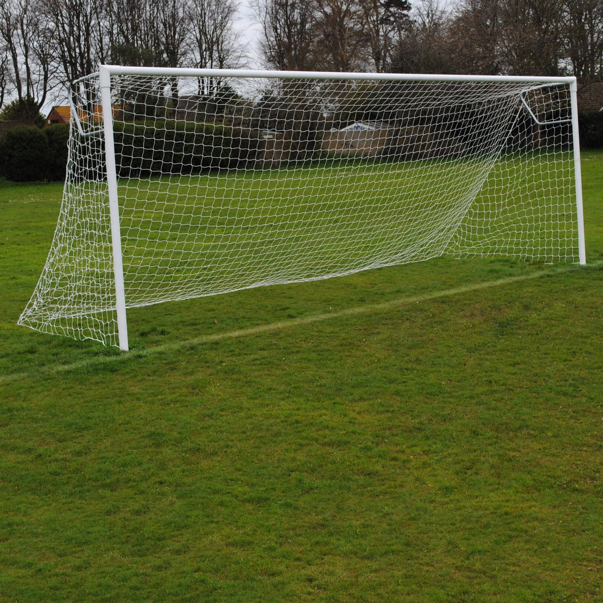 Senior Extra Heavy Duty Football Goal Package: 11-A-Side Socketed Steel (Including VAT & Delivery)