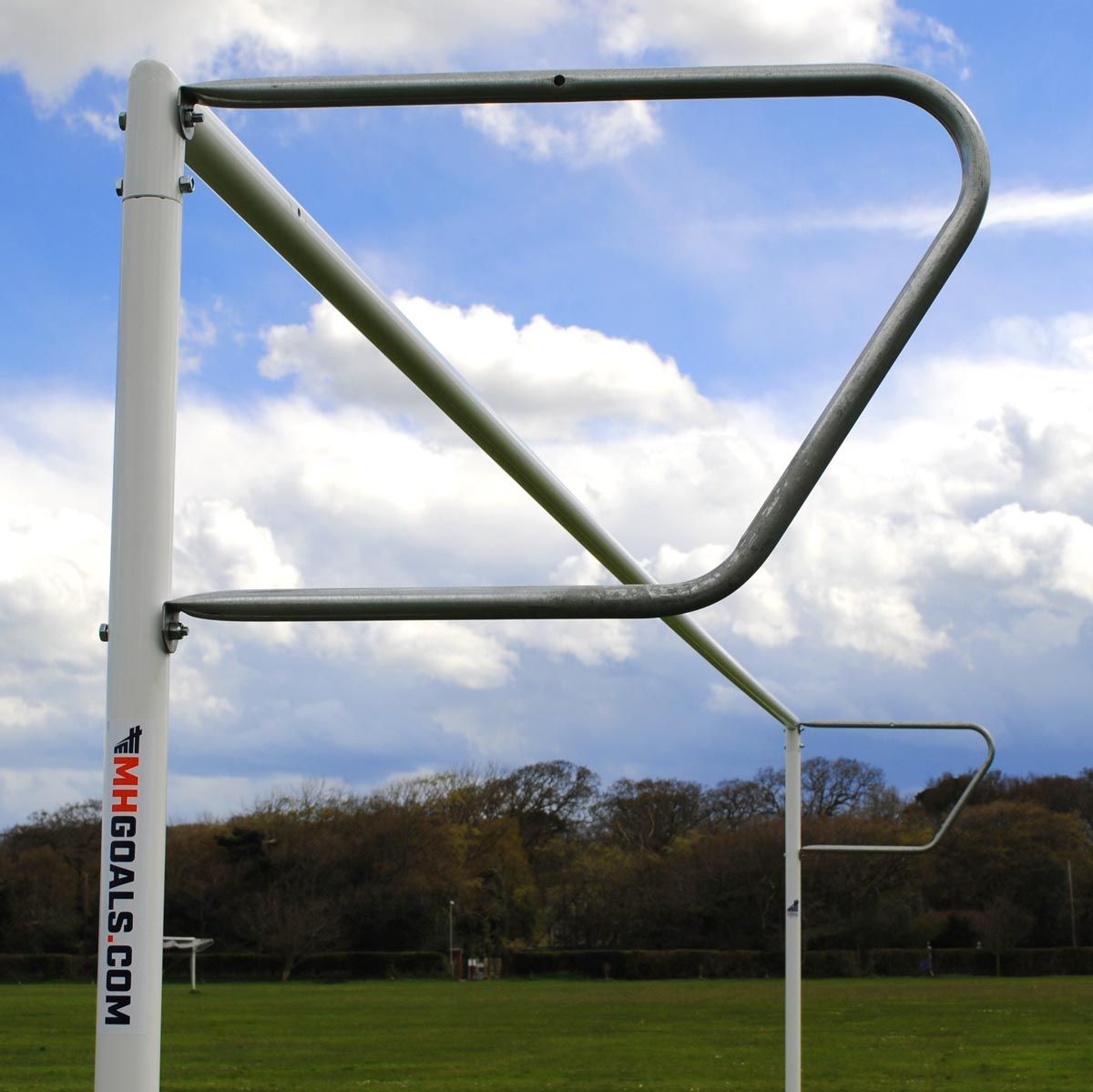Senior Extra Heavy Duty Football Goal Package: 11-A-Side Socketed Steel (Including VAT & Delivery)