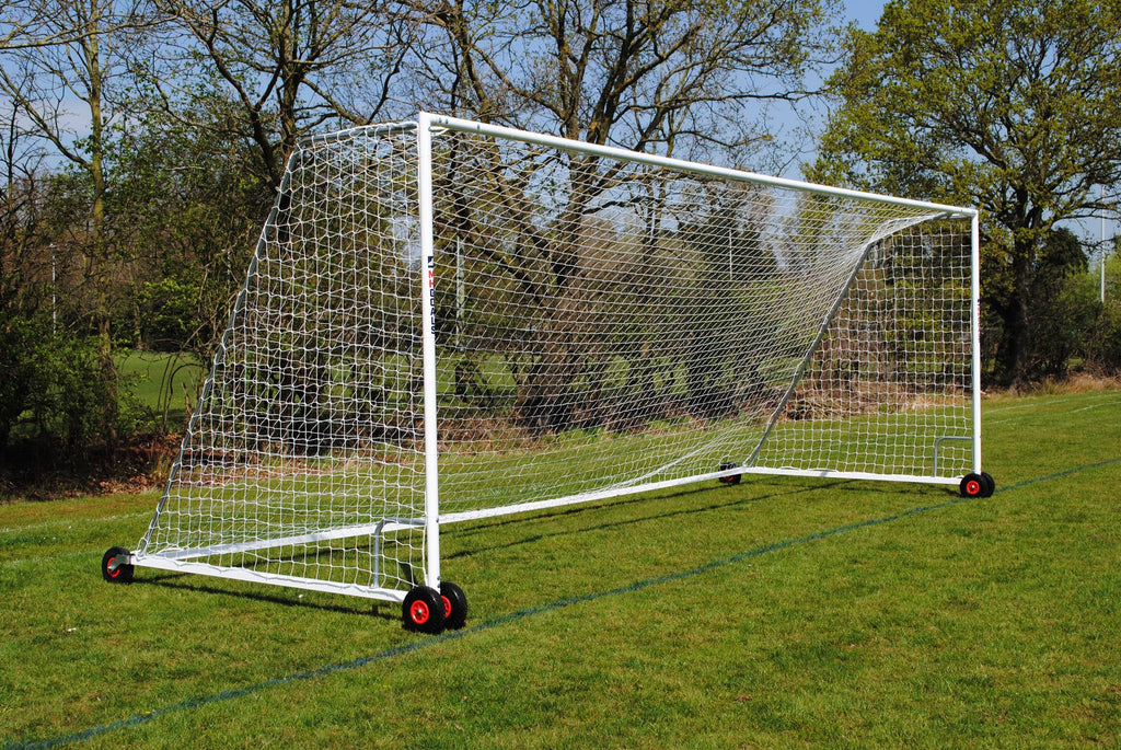 Senior Heavy Duty Wheeled Football Goal Package: 11-A-Side Freestanding Steel (Inlcuding VAT & Delivery)