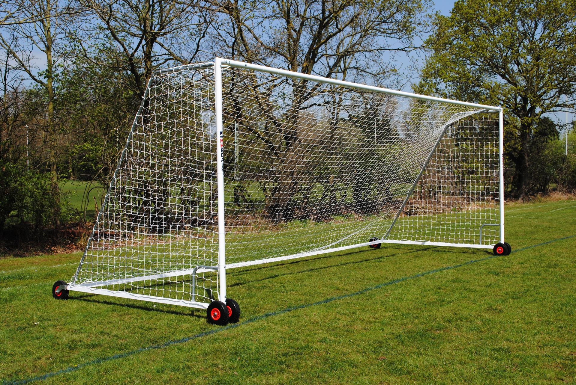 Senior Heavy Duty Wheeled Football Goal Package: 11-A-Side Freestanding Steel (Inlcuding VAT & Delivery)