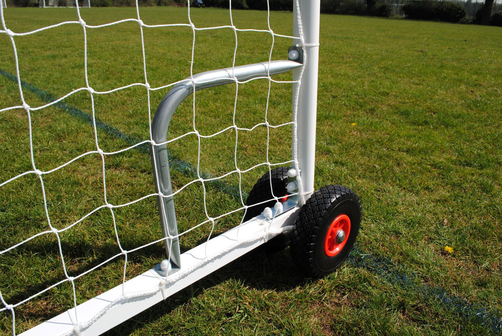 Senior Heavy Duty Wheeled Football Goal Package: 11-A-Side Freestanding Steel (Inlcuding VAT & Delivery)