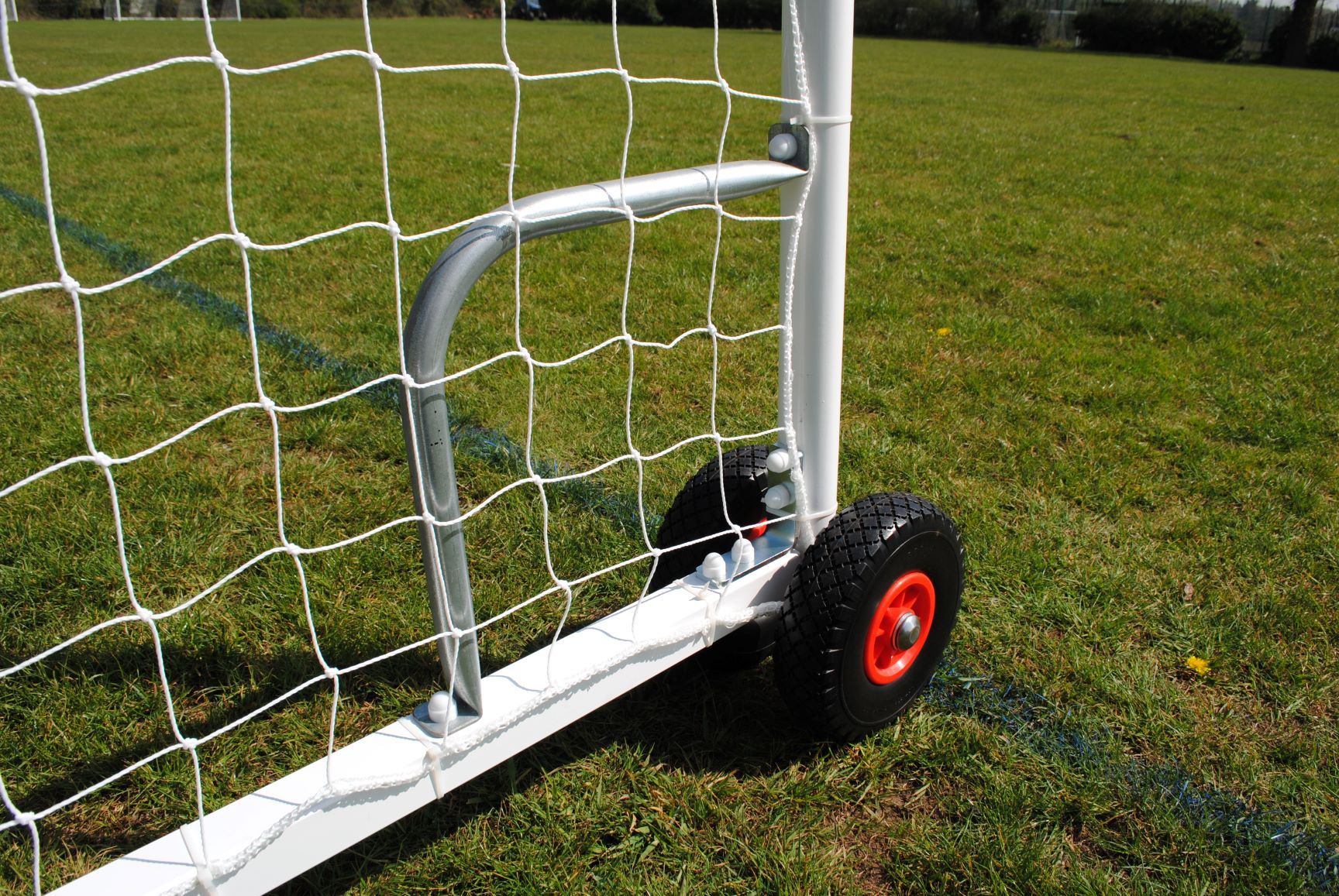 Senior Heavy Duty Wheeled Football Goal Package: 11-A-Side Freestanding Steel (Inlcuding VAT & Delivery)