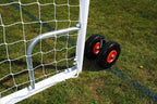 Youth Heavy Duty Wheeled Football Goal Package: 11-A-Side Freestanding Steel (Including VAT & Delivery)