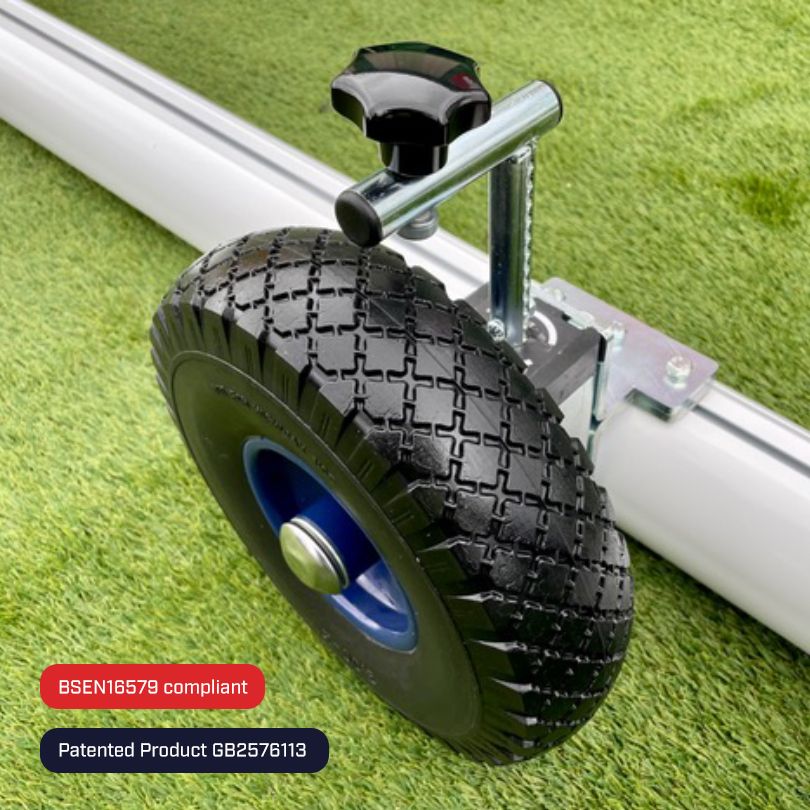 Selfweighted Wheeled Football Goal Package: 9v9 Freestanding Aluminium (Including VAT & Delivery)