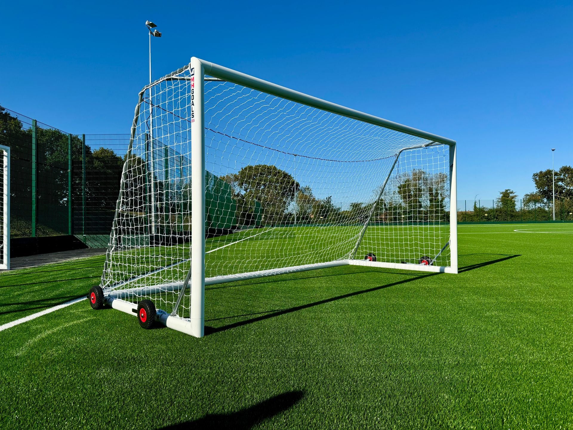 Selfweighted Wheeled Football Goal Package: 9v9 Freestanding Aluminium (Including VAT & Delivery)