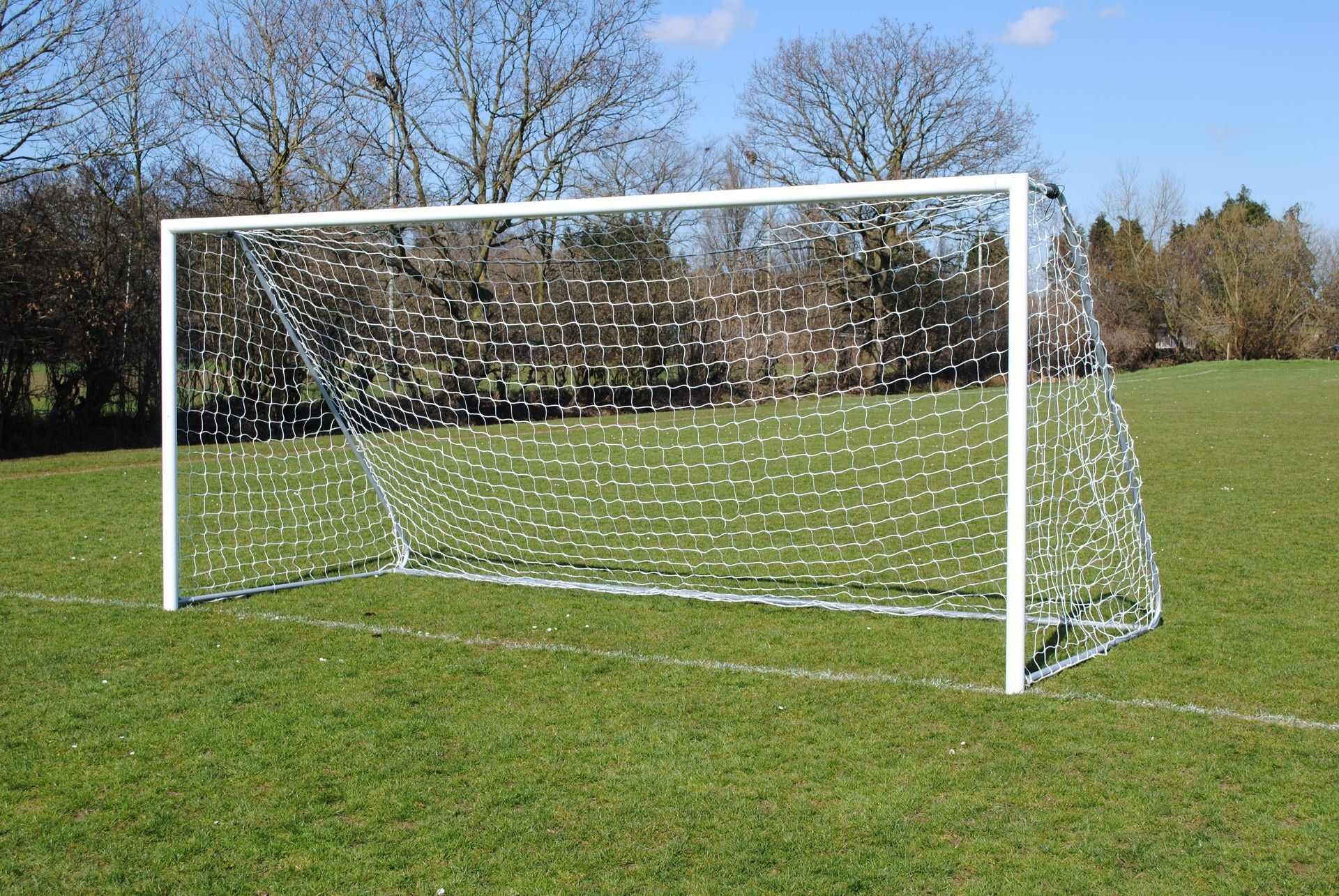 Lightweight Folding 16×7 Football Goal Package: 9v9 Freestanding Aluminium (Including VAT & Delivery)