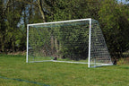 Heavy Duty Wheeled Football Goal Package: 9v9 Freestanding Steel