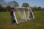 12x6 Lightweight Football Goal Package: Mini Soccer Freestanding Aluminium (Including VAT & Delivery)
