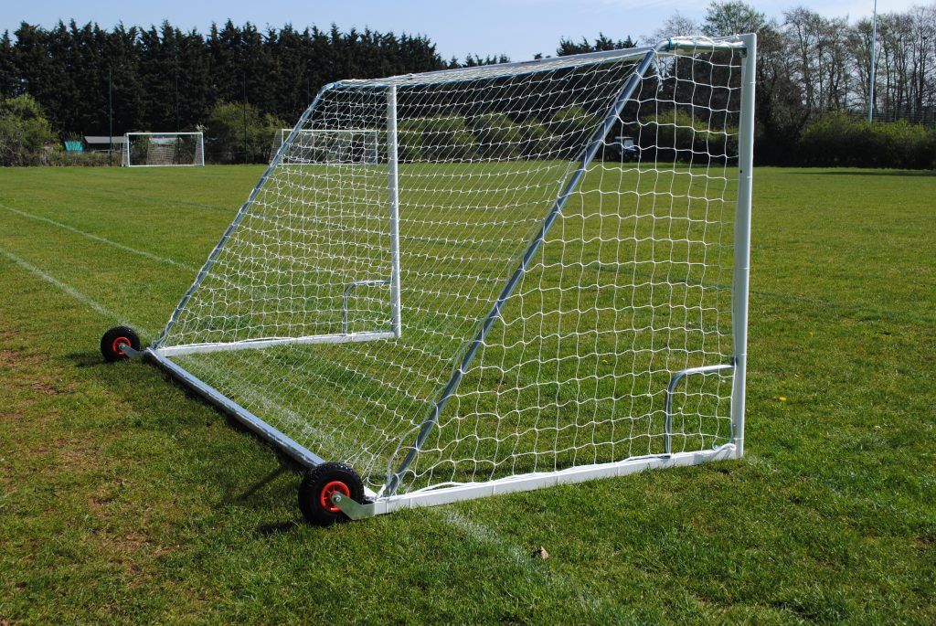 12x6 Heavy Duty Wheeled Football Goal Package: MinI Soccer Freestanding Steel (Including VAT & Delivery)