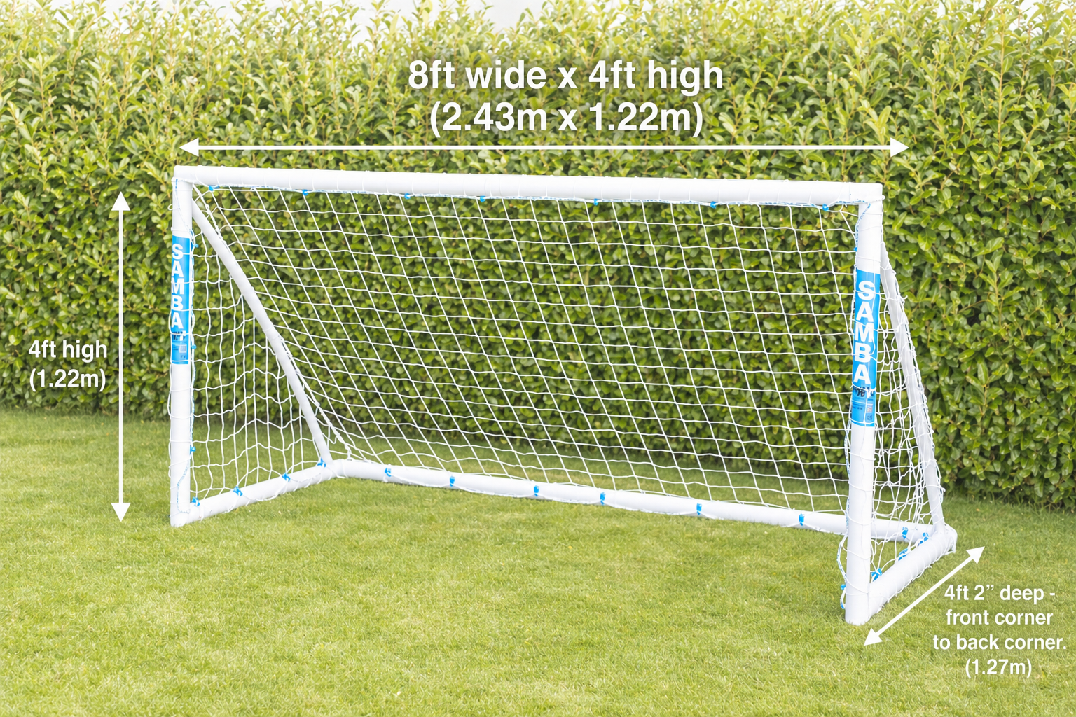 SAMBA PLAY 8ft x 4ft Garden Football Goal