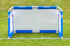 Samba 5ft x 3ft aluminium folding football goal set up on grass