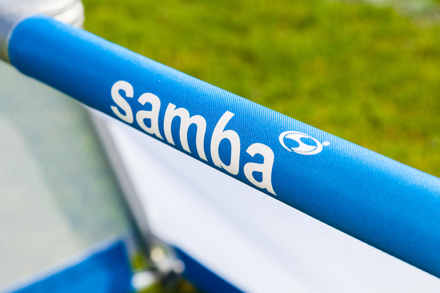 Samba 5ft x 3ft aluminium folding goal showing the 50mm aluminium frame