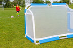 Samba 5ft x 3ft folding goal showing the velcro fitted mesh net attachment