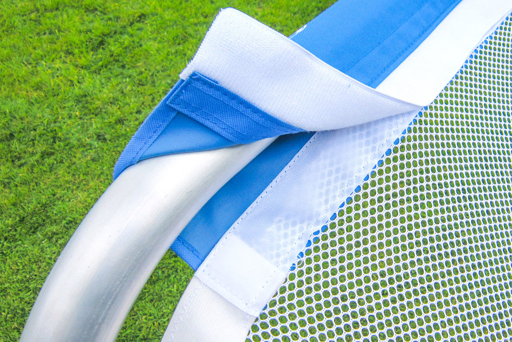 Samba 5ft x 3ft aluminium folding football goal in use during training