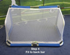 6' x 4' Folding Aluminium Mesh Net with velcro fastening