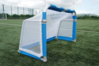 Front view of the Samba 4ft x 2.5ft aluminium goal for 3v3 games