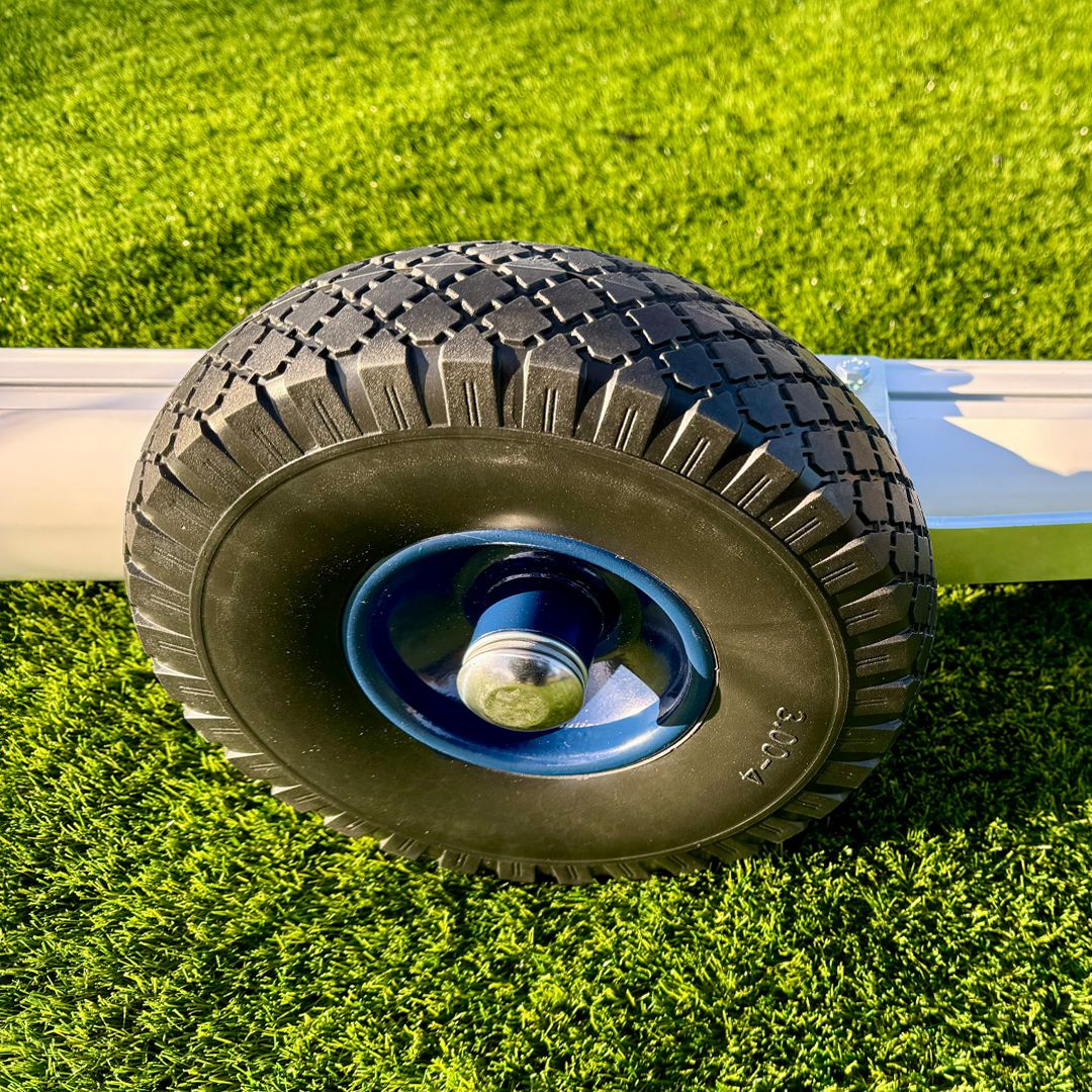 Youth Selfweighted Wheeled Football Goal Package: 11-A-Side Freestanding Aluminium (Including VAT & Delivery)