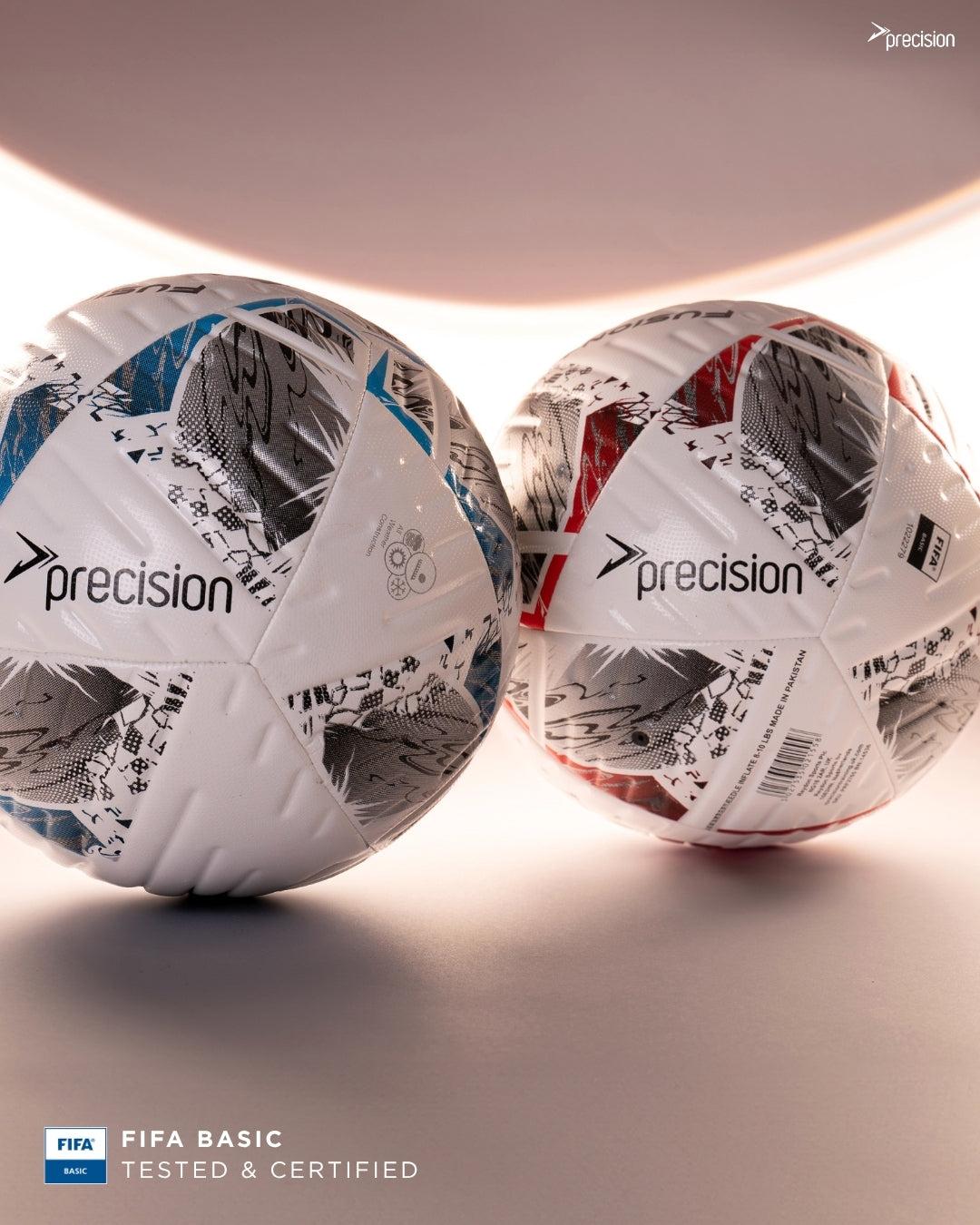 Precision Fusion+ FIFA Basic Training Ball | Size 3, 4 & 5