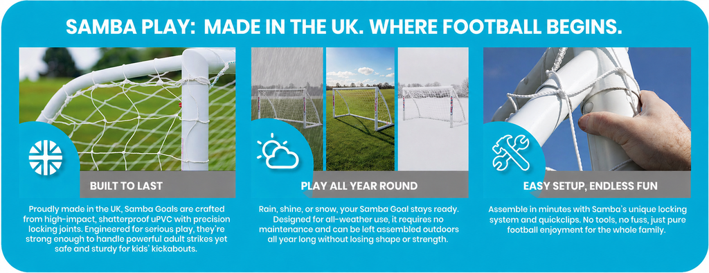 SAMBA PLAY 8ft x 6ft Garden Football Goal