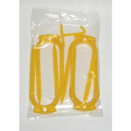 Ground Anchors Set of 4 Plastic with extractor