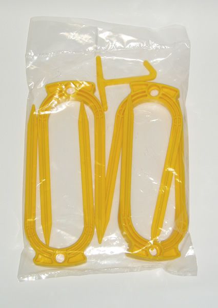 Ground Anchors Set of 4 Plastic with extractor