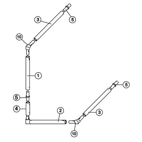 2.5m x 1.5m Match Goal Spare Parts