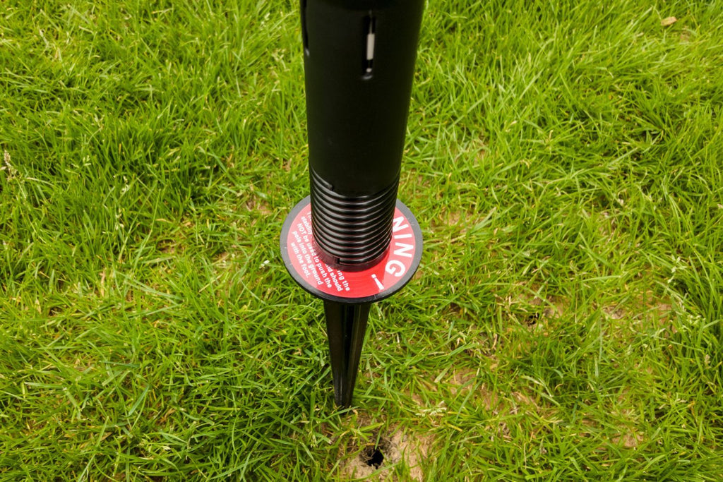 Professional Set of 4 Spring Loaded Corner Poles, Including flag